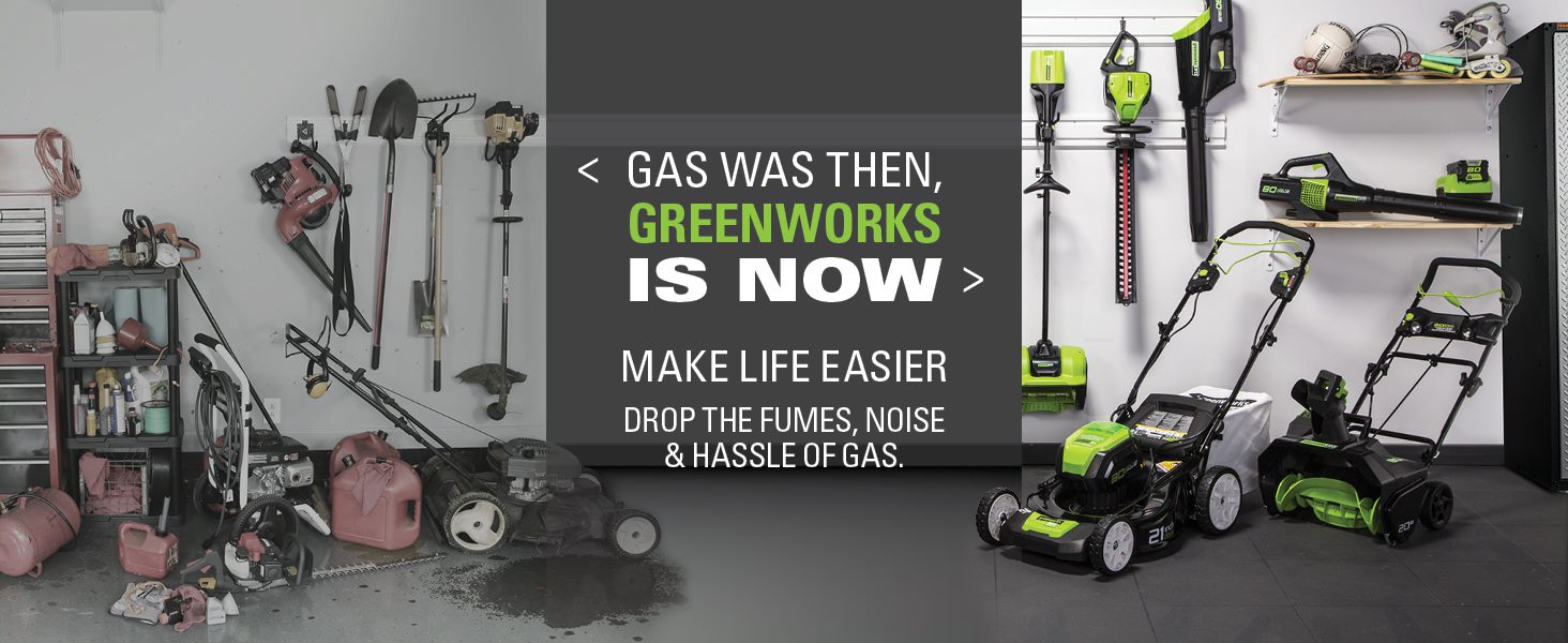 gas to greenworks no gas no oil