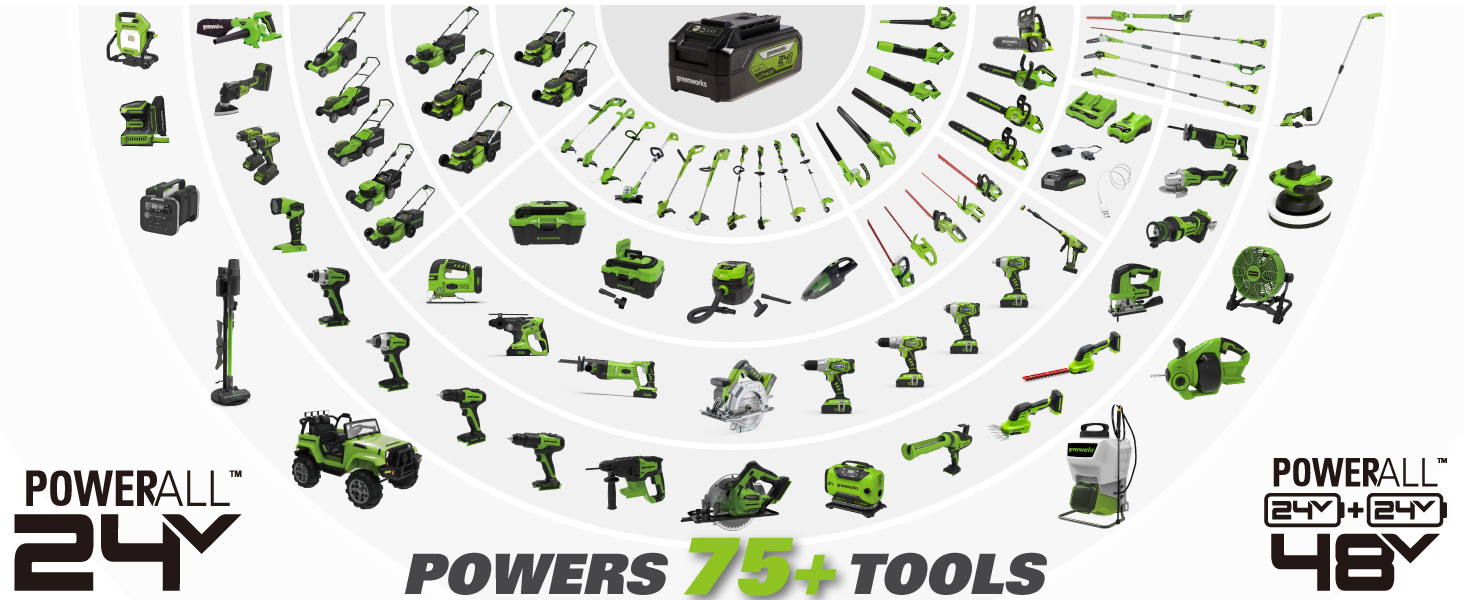 greenworks 24v powerall tools
