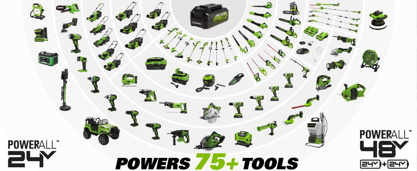 greenworks 24v powerall tools