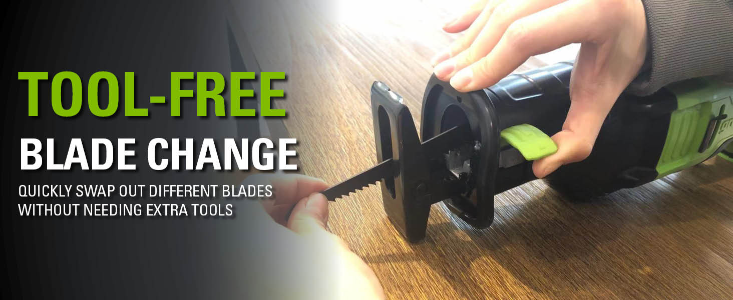 tool free blade change