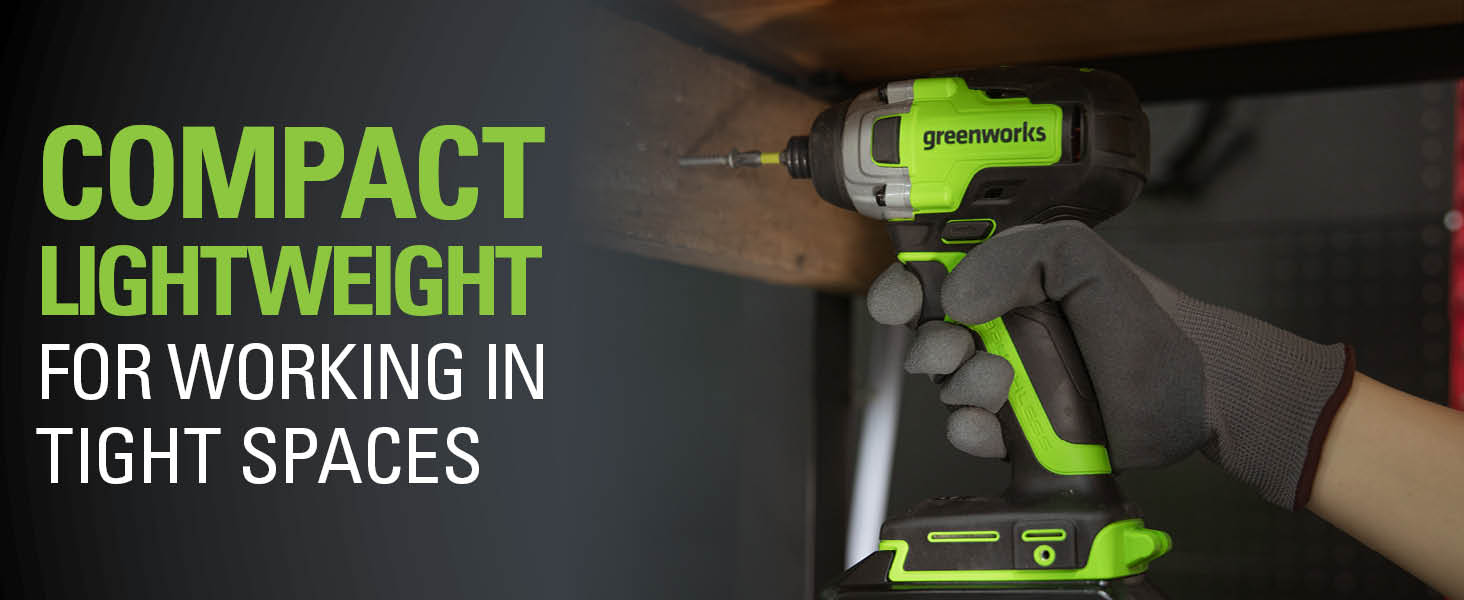 compact lightweight for working in tight spaces